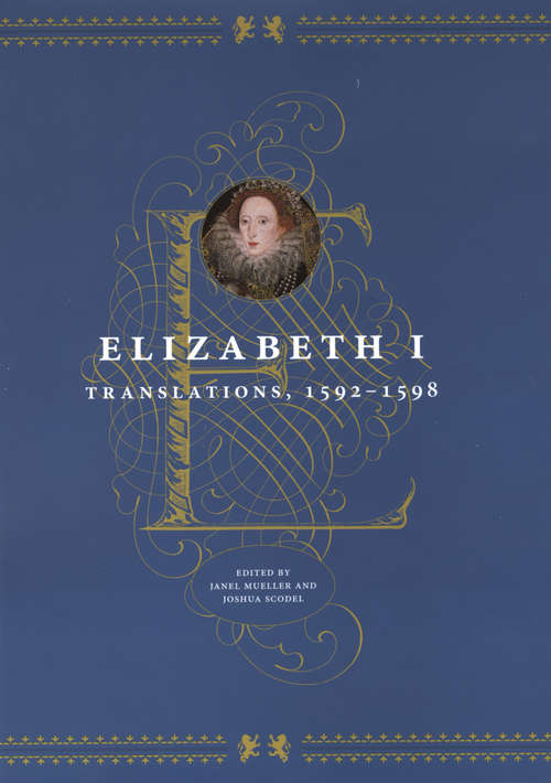 Book cover of Elizabeth I: Translations, 1592-1598