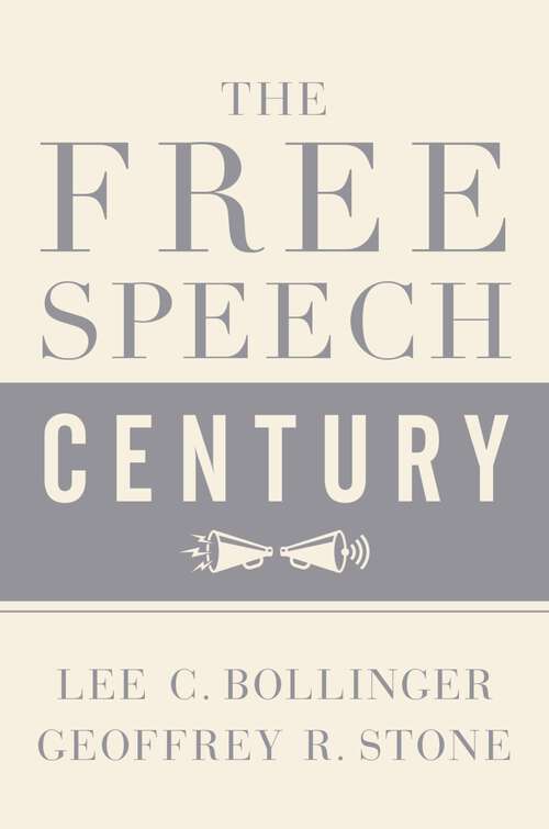 Book cover of FREE SPEECH CENTURY C