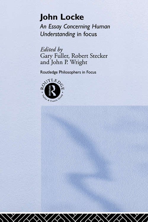Book cover of John Locke: En Essay Concerning Human Understanding in Focus