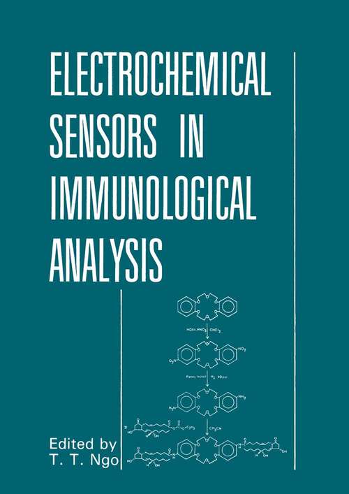 Book cover of Electrochemical Sensors in Immunological Analysis (1987)