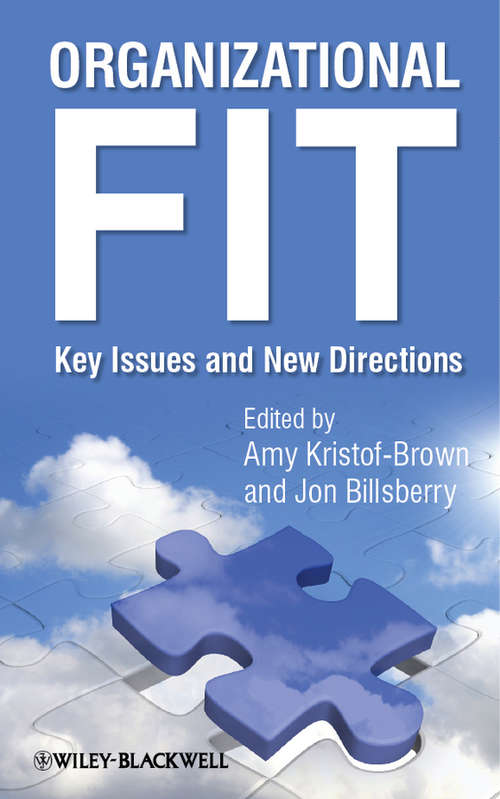 Book cover of Organizational Fit: Key Issues and New Directions