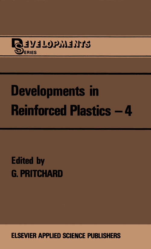 Book cover of Developments in Reinforced Plastics—4 (1984)