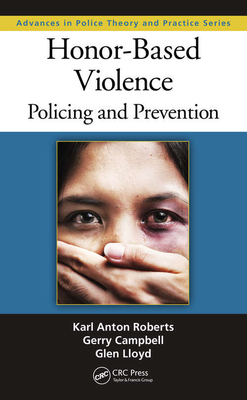 Book cover of Honor-Based Violence: Policing and Prevention