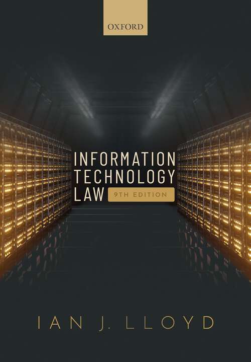 Book cover of Information Technology Law