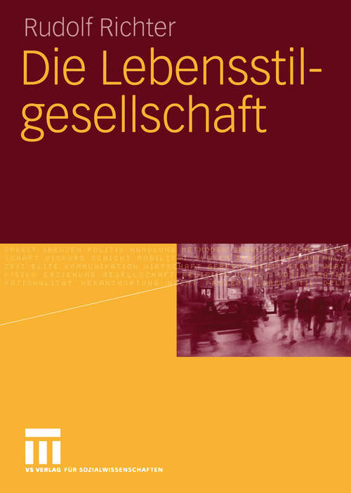 Book cover of Die Lebensstilgesellschaft (2005)