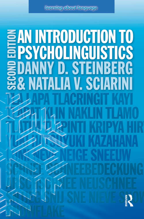 Book cover of An Introduction to Psycholinguistics