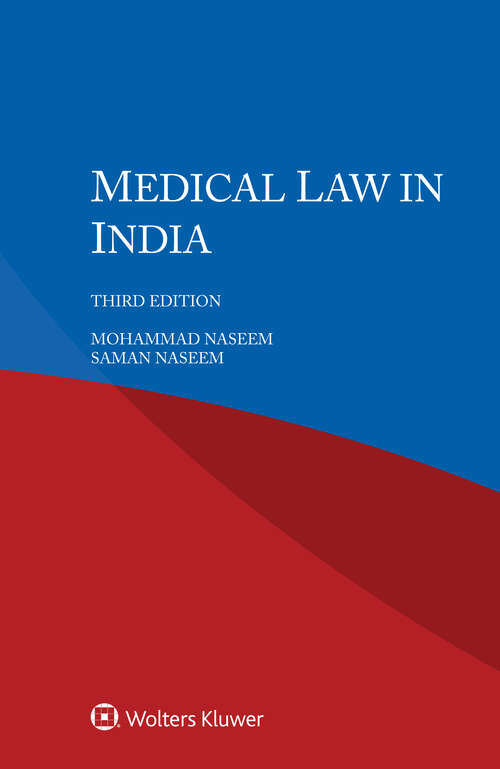 Book cover of Medical Law in India (3)