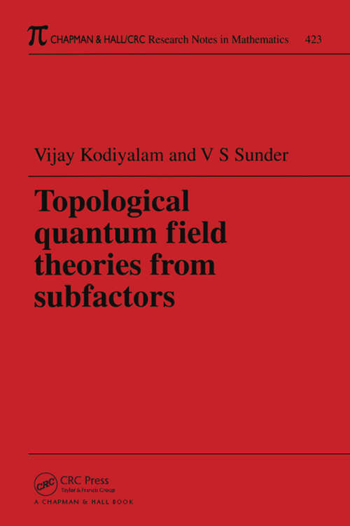 Book cover of Topological Quantum Field Theories from Subfactors