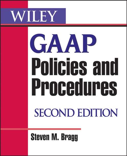 Book cover of Wiley GAAP Policies and Procedures (2)