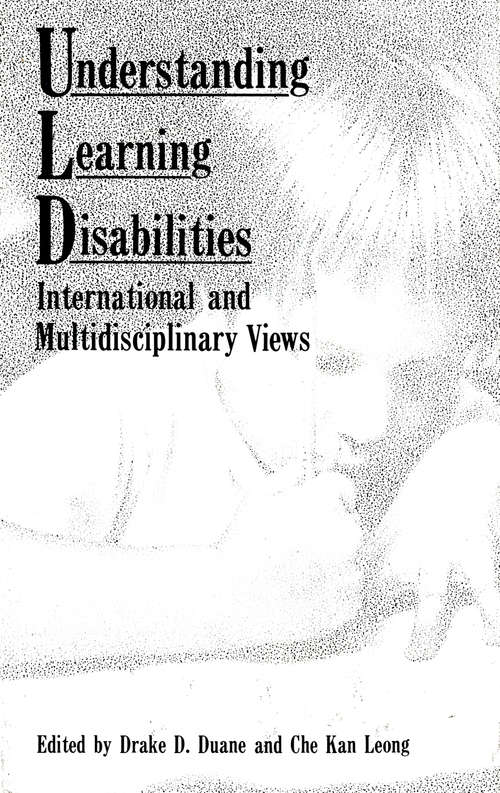 Book cover of Understanding Learning Disabilities: International and Multidisciplinary Views (1985)