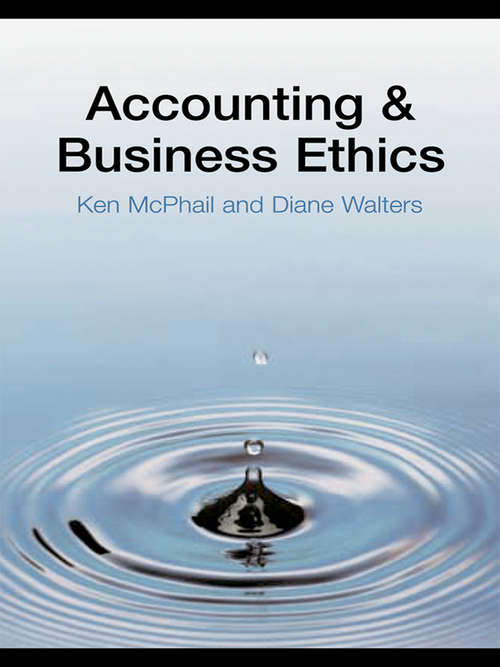 Book cover of Accounting and Business Ethics: An Introduction