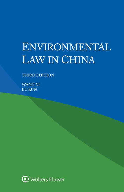 Book cover of Environmental law in China