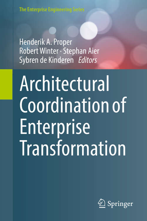 Book cover of Architectural Coordination of Enterprise Transformation (The Enterprise Engineering Series)