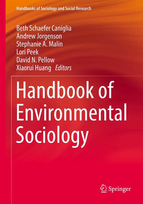 Book cover of Handbook of Environmental Sociology (1st ed. 2021) (Handbooks of Sociology and Social Research)