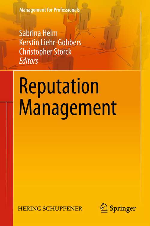 Book cover of Reputation Management (2011) (Management for Professionals)