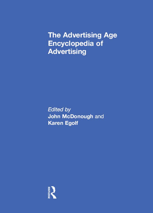 Book cover of The Advertising Age Encyclopedia of Advertising