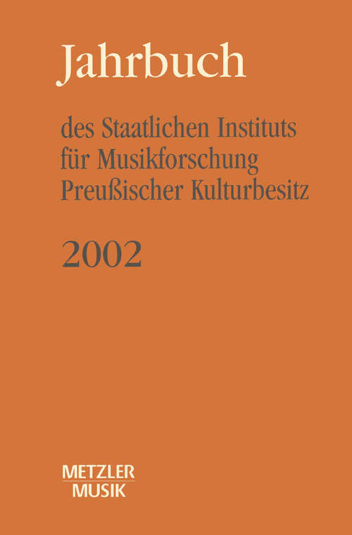 Book cover of Jahrbuch des Staatlichen Instituts für Musikforschung Preußischer Kulturbesitz 2002 (1. Aufl. 2002)