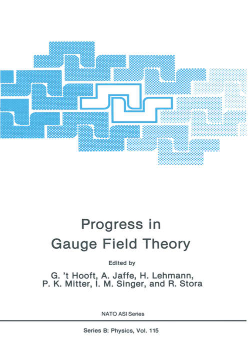 Book cover of Progress in Gauge Field Theory (1984) (Nato Science Series B: #115)