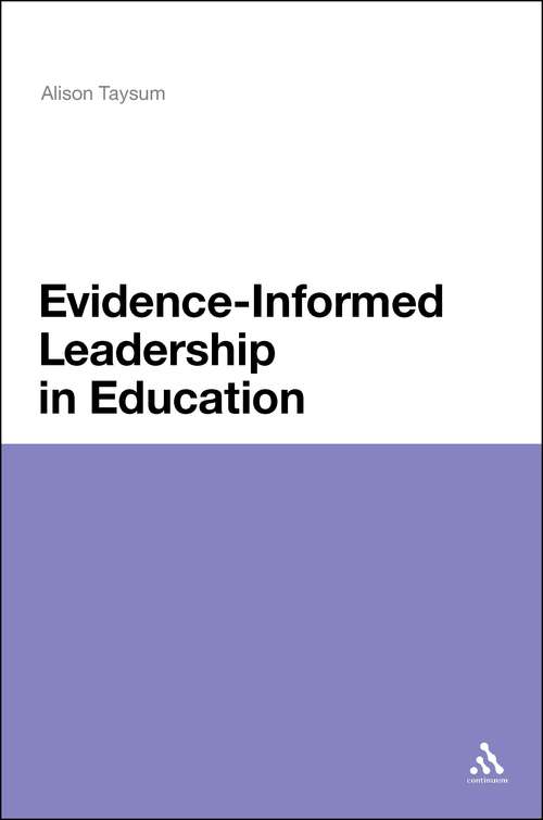 Book cover of Evidence Informed Leadership in Education