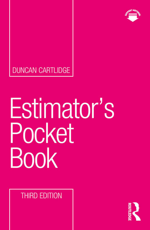 Book cover of Estimator’s Pocket Book (Routledge Pocket Books)