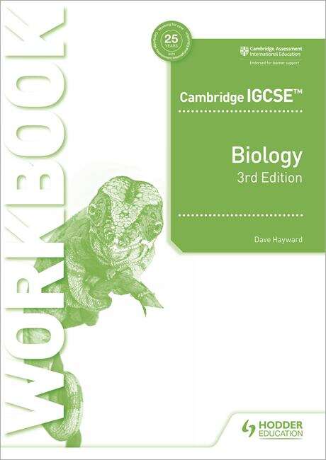 Book cover of Cambridge IGCSE™ Biology Workbook 3rd Edition