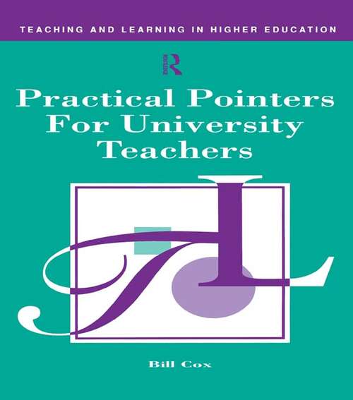 Book cover of Practical Pointers for University Teachers (Teaching and Learning in Higher Education)