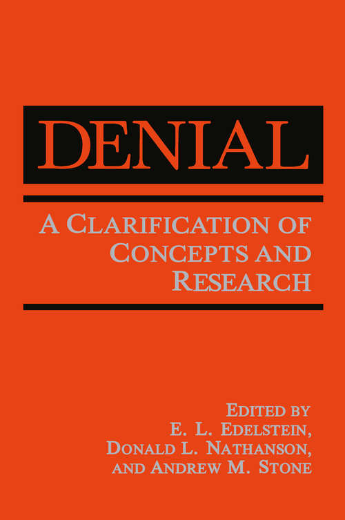 Book cover of Denial: A Clarification of Concepts and Research (1989)