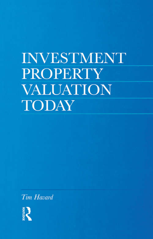 Book cover of Investment Property Valuation Today