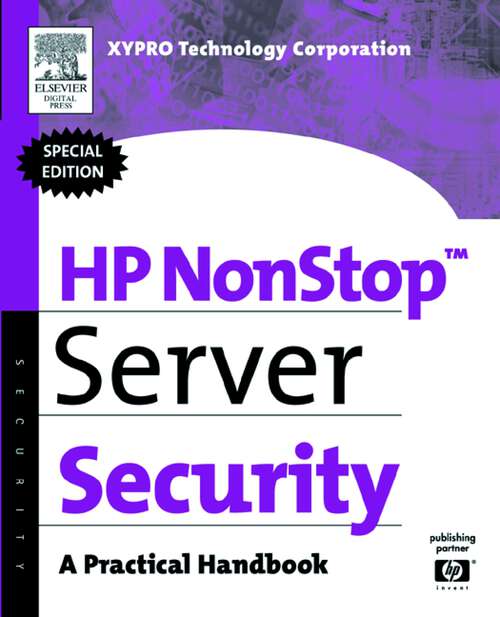 Book cover of HP NonStop Server Security: A Practical Handbook (HP Technologies)