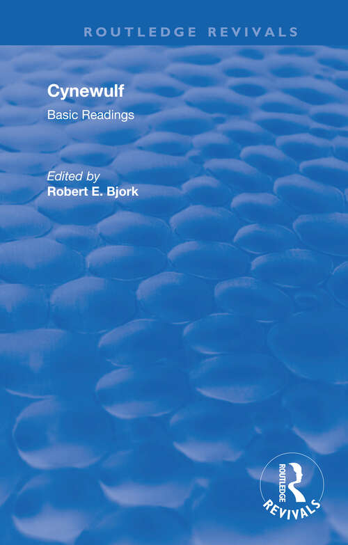 Book cover of Cynewulf: Basic Readings