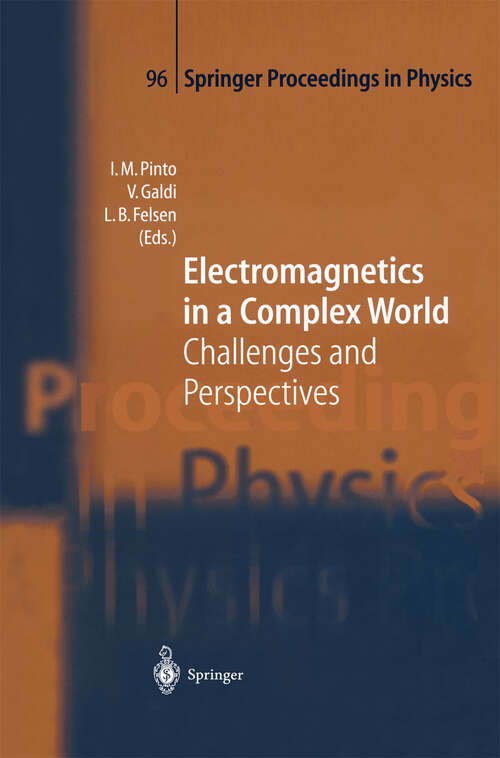 Book cover of Electromagnetics in a Complex World: Challenges and Perspectives (2004) (Springer Proceedings in Physics #96)