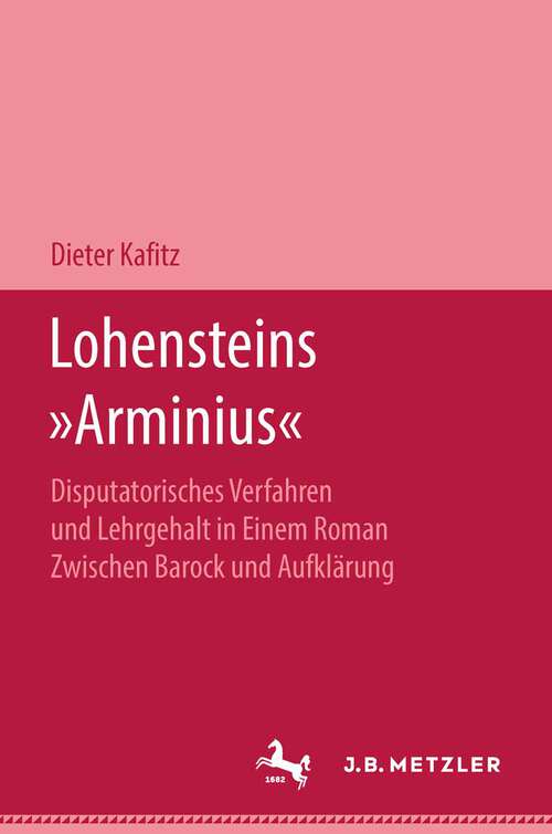 Book cover of Lohensteins Arminius