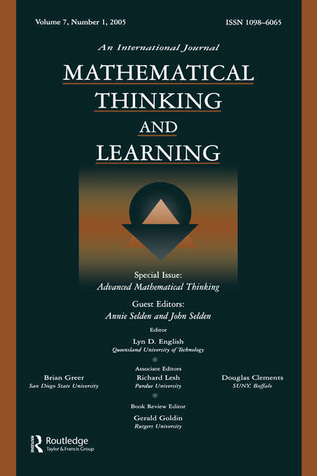 Book cover of Advanced Mathematical Thinking: A Special Issue of Mathematical Thinking and Learning