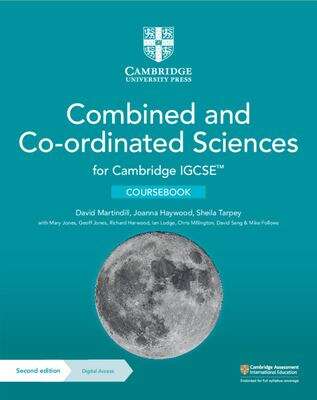 Book cover of Cambridge IGCSE™ Combined and Co-ordinated Sciences Coursebook with Digital Access (2 Years) (Cambridge International IGCSE): (pdf) (2nd)