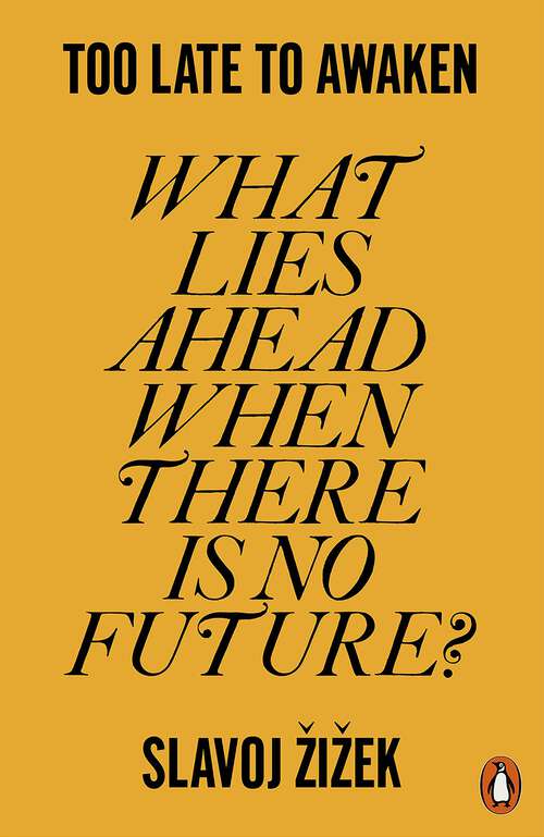 Book cover of Too Late to Awaken: What Lies Ahead When There is No Future?