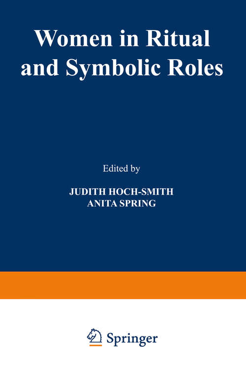 Book cover of Women in Ritual and Symbolic Roles (1978)