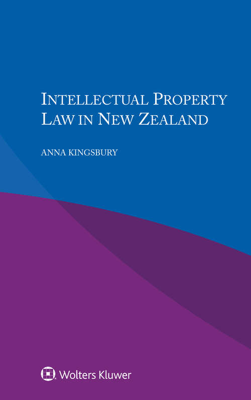 Book cover of Intellectual Property Law in New Zealand