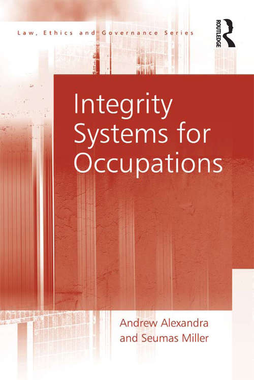 Book cover of Integrity Systems for Occupations