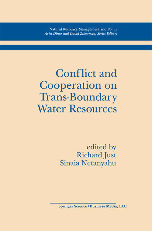 Book cover of Conflict and Cooperation on Trans-Boundary Water Resources (1998) (Natural Resource Management and Policy #11)