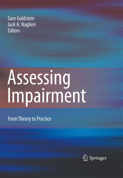 Book cover of Assessing Impairment: From Theory to Practice (2009)