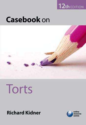 Book cover of Casebook On Torts