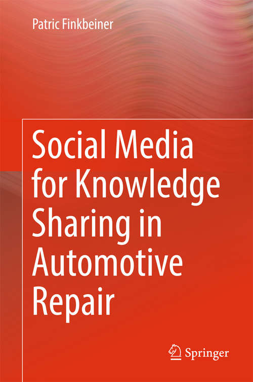 Book cover of Social Media for Knowledge Sharing in Automotive Repair