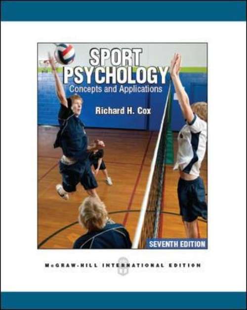 Book cover of Sport Psychology: Concepts And Applications (PDF)