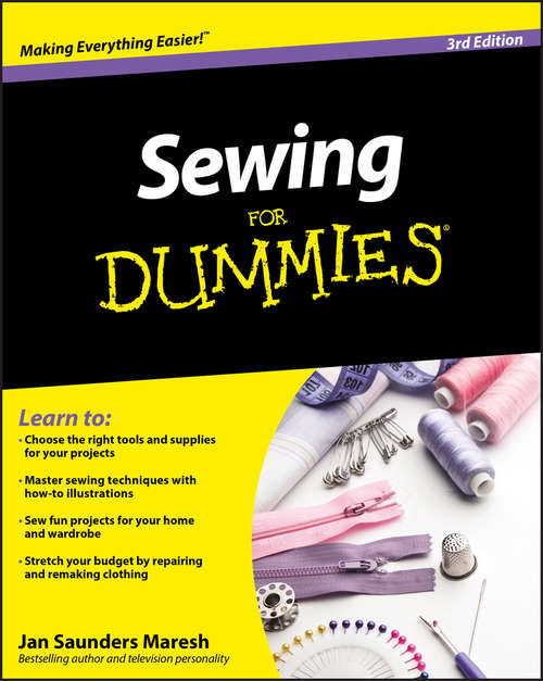 Book cover of Sewing For Dummies (3)