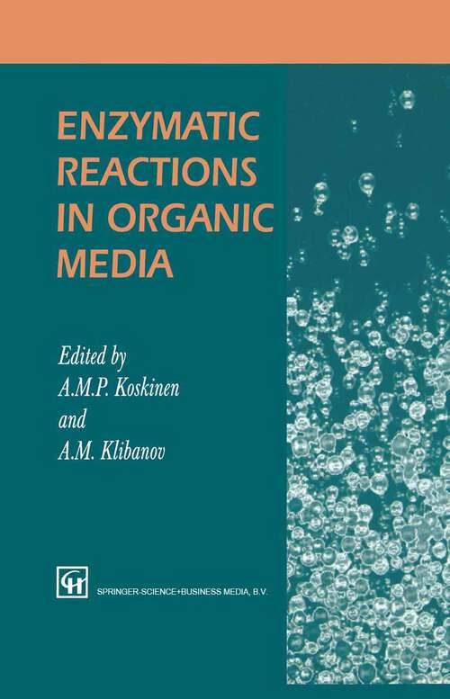 Book cover of Enzymatic Reactions in Organic Media (1996)