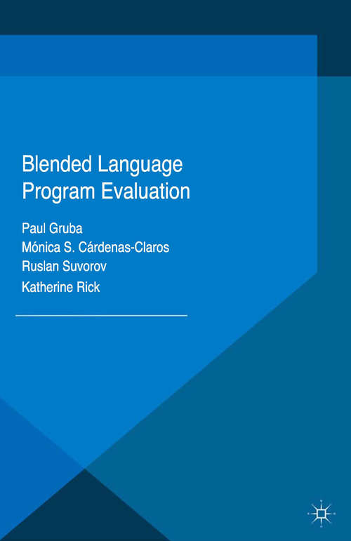Book cover of Blended Language Program Evaluation (1st ed. 2016)