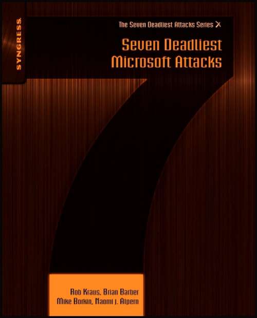 Book cover of Seven Deadliest Microsoft Attacks