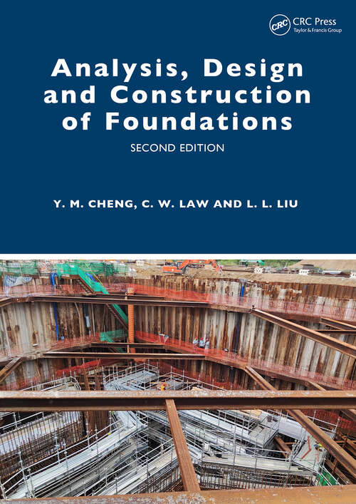 Book cover of Analysis, Design and Construction of Foundations