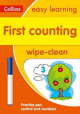 Book cover of First Counting Age 3-5 Wipe Clean Activity Book: Ideal For Home Learning (collins Easy Learning Preschool) (PDF) (Collins Easy Learning Preschool Ser.)