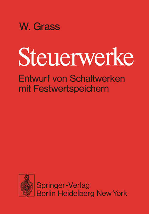 Book cover of Steuerwerke: Entwurf von Schaltwerken mit Festwertspeichern (1978)